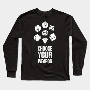 Funny d20 Roleplaying Game | Board Gaming Graphic Long Sleeve T-Shirt